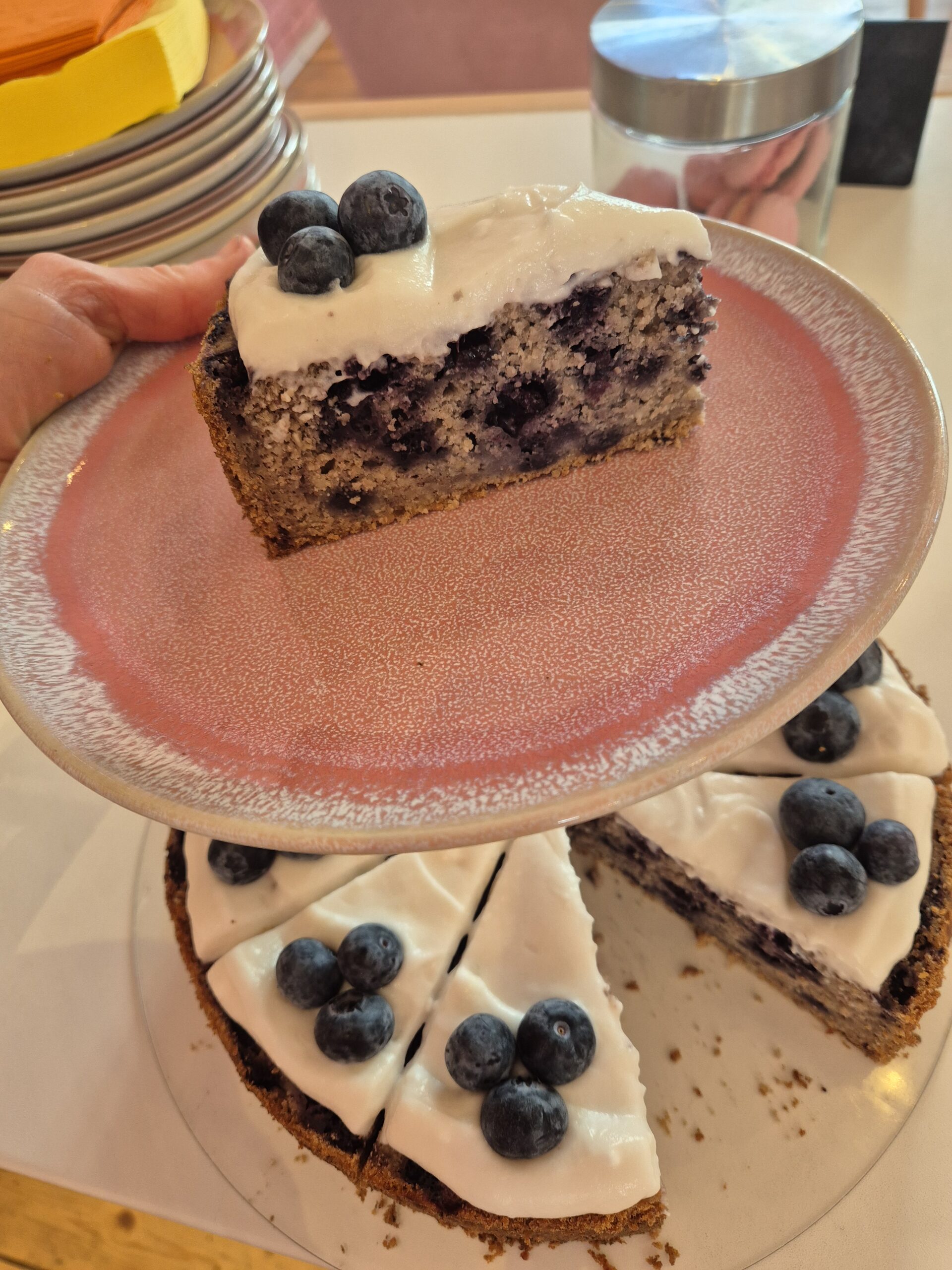 Banana Blueberry Cake (glutenfrei)